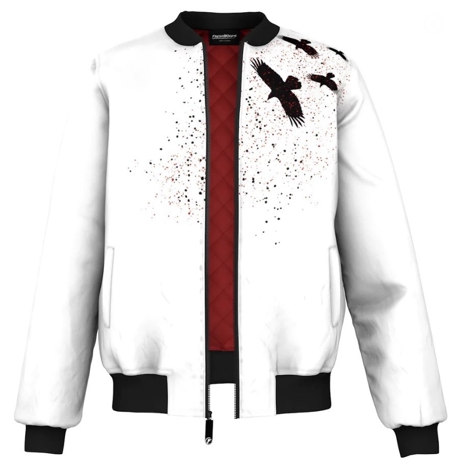 Freshhoods Sky Crow Bomber Jacket Artist Collab Nwt